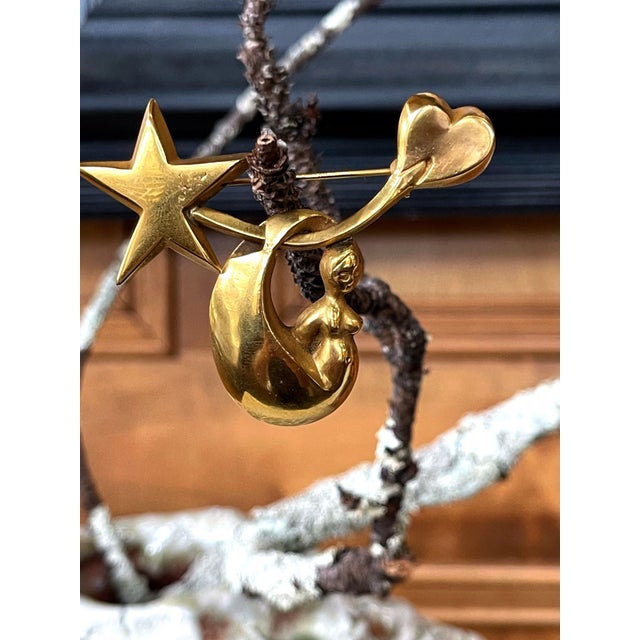 Bronze Brooch by Line Vautrin For Sale - Image 11 of 11