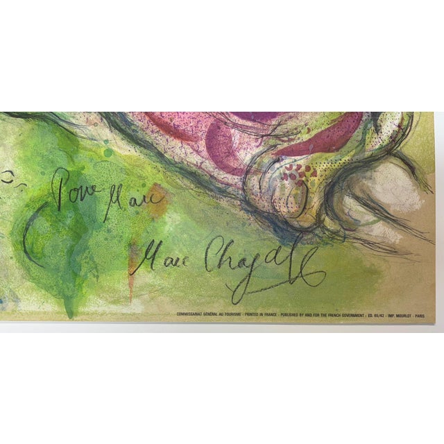 Artist: Marc Chagall Title: Roméo et Juliette / Paris, Le Plafond de l'Opéra - Hand-signed "Pour Marc" Year: 1964 Signed:...