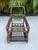 1990s Boho Chic Rattan Beverage Rolling Bar Cart With Removable Serving Tray For Sale In West Palm - Image 6 of 10
