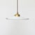 1930s French Milk Glass Frill Pendant Light, 1930s For Sale - Image 5 of 5
