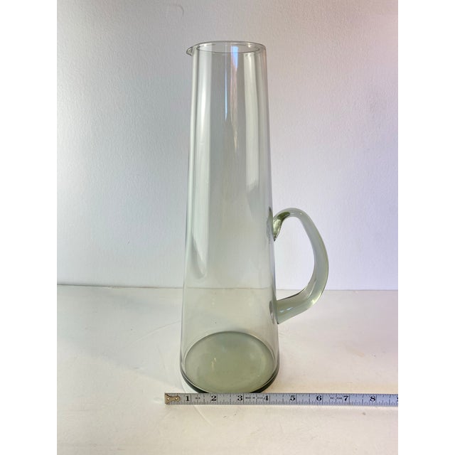 Mid 20th Century 1960s Danish Modern Per Lütken for Holmegaard Smoked Glass Martini Pitcher For Sale - Image 5 of 6
