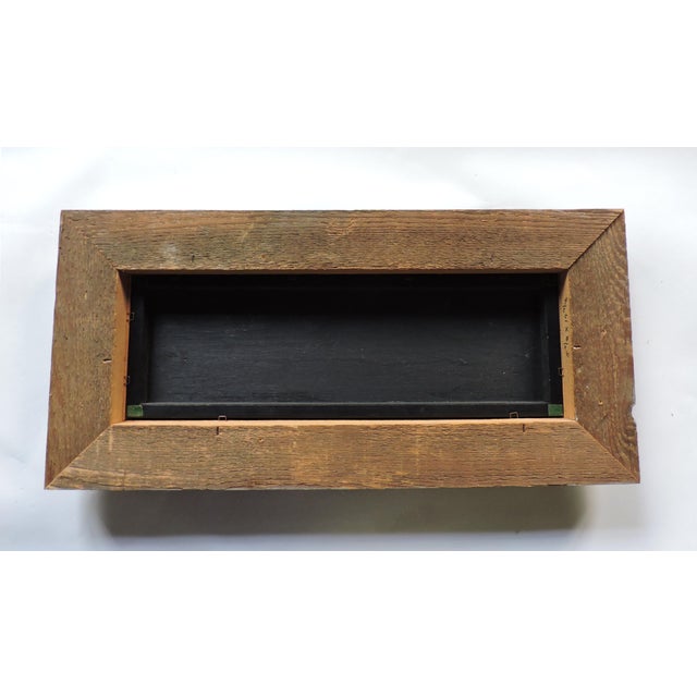 1970s Mid Century Modern Bernhard Rohne Acid Etched Brass Art Work, Framed For Sale - Image 5 of 6