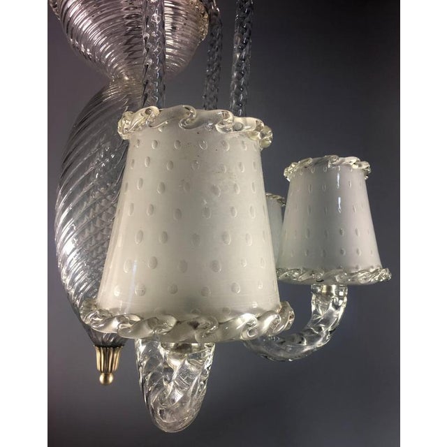 Metal Vintage Chandelier in Murano, 1940s For Sale - Image 7 of 18