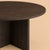 Contemporary Round Smoked Oak Dining Table by Lebanto For Sale - Image 3 of 4