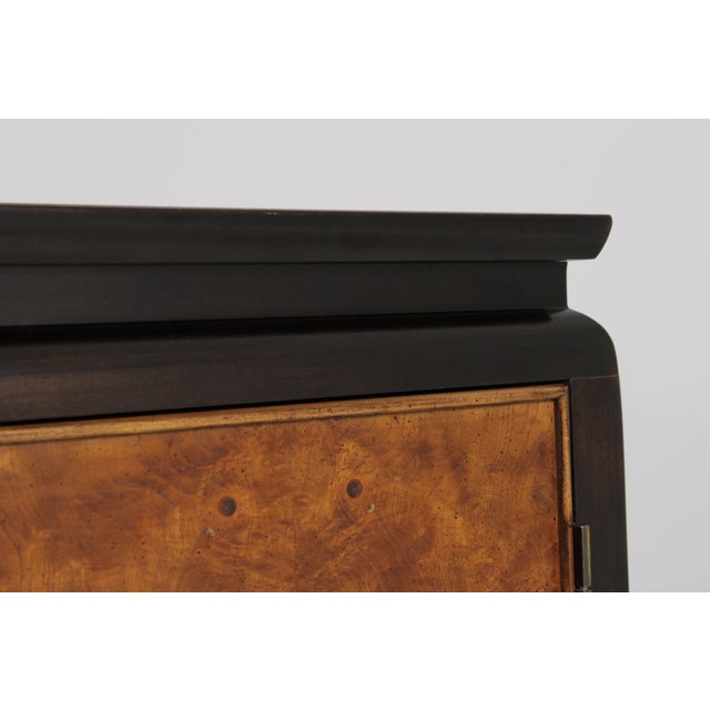 Brown Century Chinoiserie Style Burlwood Armoire For Sale - Image 8 of 13