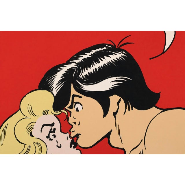 Large AL CAPP (Alfred Gerald Caplin 1909-1979) Li'l Abner and Daisy Mae, Signed & Numbered Silk Screen Print, Framed and...