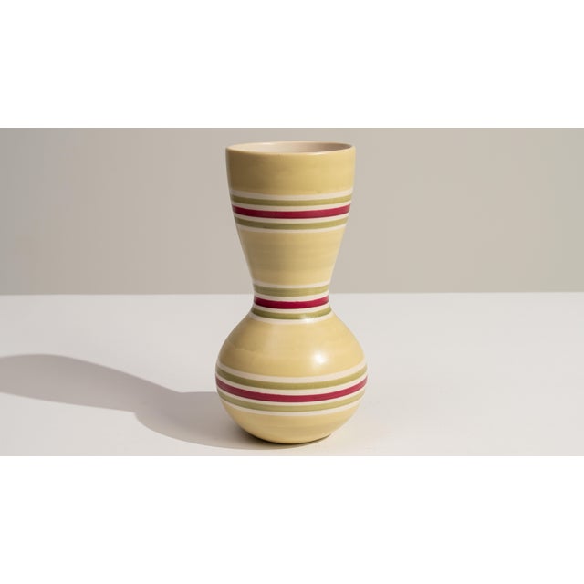 1960s Germany Ivory Ceramic Vase For Sale - Image 18 of 18