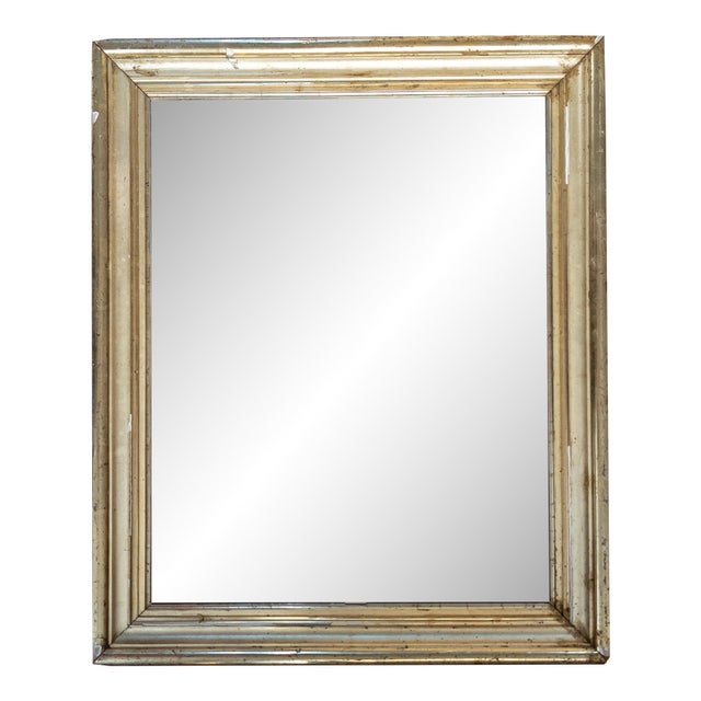 19th Century American Lemon Gold Decorative Picture Frame Wall Mirror For Sale