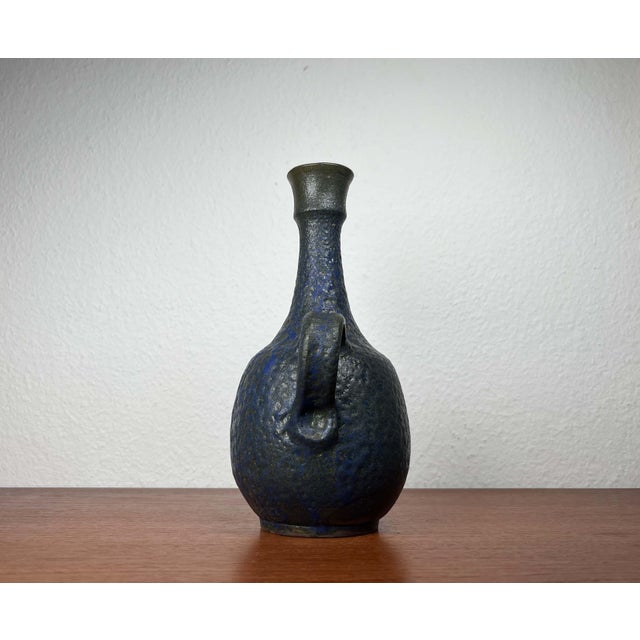 Mid-Century Modern Germany Blue Carafe Vase from Gebr. H.u.G. Claussen, 1960s For Sale - Image 15 of 18