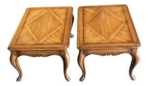 Weiman Pecan Side Tables - a Pair