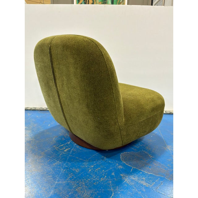 Modern Modern Cloud Swivel Chair Sage Green For Sale - Image 3 of 7
