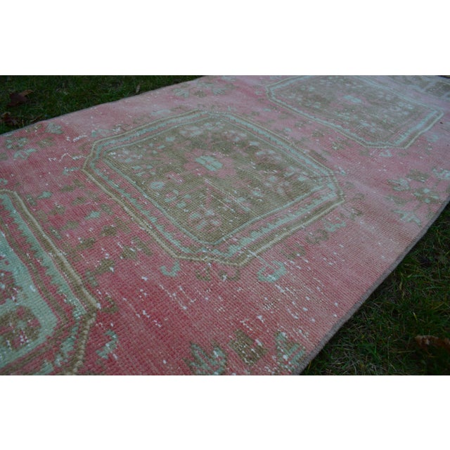Hand-Made Long Runner Vintage Kilim RunnerTread 2'11" X 22'4" For Sale - Image 10 of 13