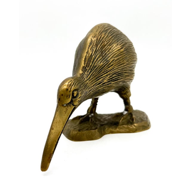 Metal Vintage Brass Kiwi Bird Figurine – New Zealand – Hollywood Regency / British Colonial For Sale - Image 7 of 10