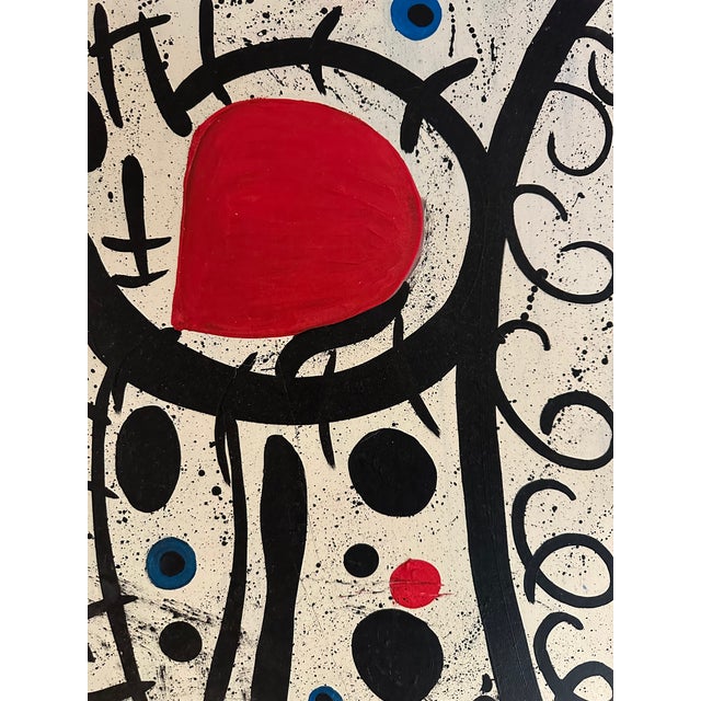 "Central Park", Original Oil on Canvas, Joan Miro, 1980 For Sale - Image 4 of 14