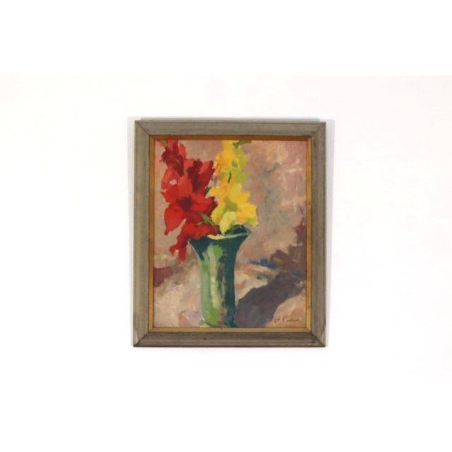 H. H. Västrom, Lilies, 1950s, Oil on Panel, Framed For Sale - Image 18 of 18