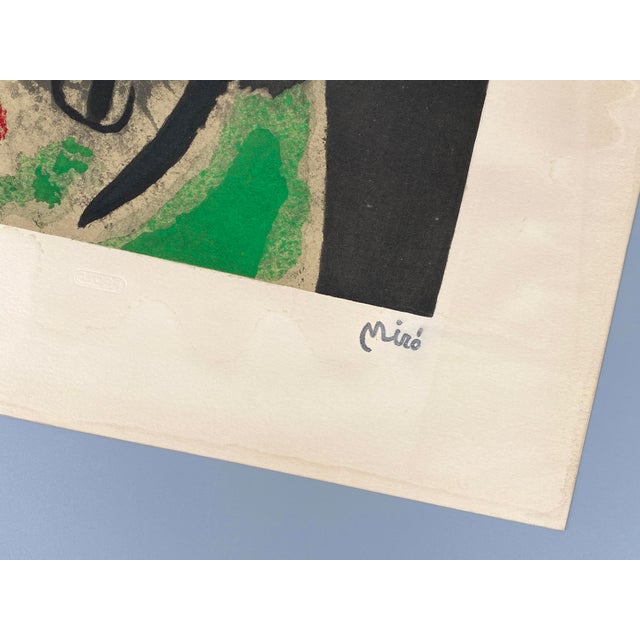 Joan Miro, Oiseau dans un Paysage, 1960s, Lithograph For Sale - Image 15 of 17