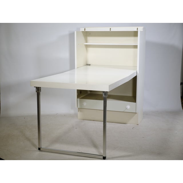 Postmodern Wooden Highboard Cabinet with Fold-Out Desk from Interlübke, 1970s-1980s For Sale - Image 10 of 18