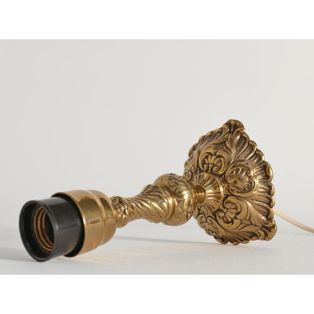 Rococo Style Model 403 Table Lamp in Brass from Gnosjö Metall & Armatur, 1930s For Sale - Image 9 of 15
