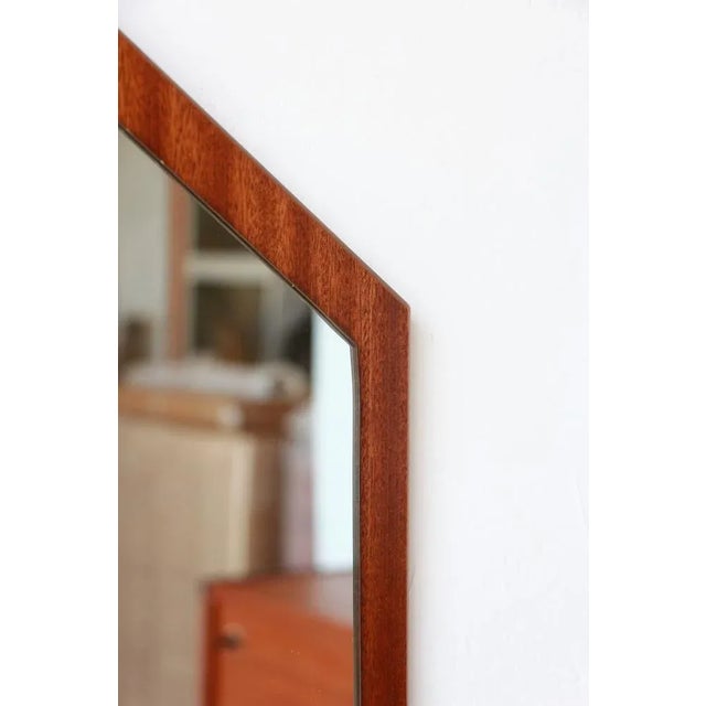 Mid-Century Modern Scandinavian Teak Mirror, 1960s For Sale - Image 3 of 8