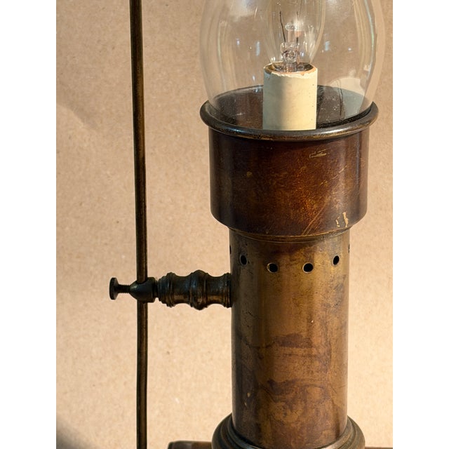 Antique Nautical Oil Lamps, Electric, a Pair For Sale In New York - Image 6 of 7