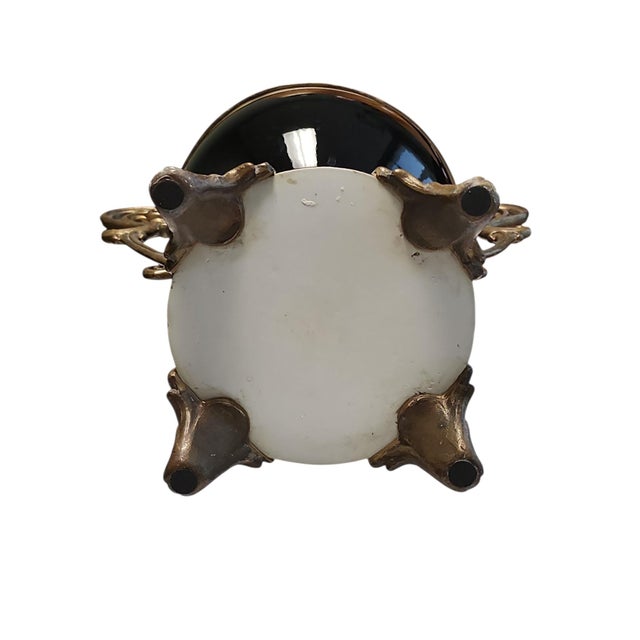 Mid 20th Century Continental Baroque Bronze Mounted Porcelain Twin Handled Bowl For Sale In Atlanta - Image 6 of 6