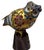 Chinese Vintage Chinese Cloisonné Owls on Wood Stump Bases - A Pair For Sale - Image 3 of 12