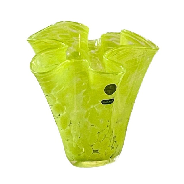 This hand-blown Polish art glass vase exemplifies the continued vitality of Eastern European studio glass production at...