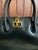 Animal Skin Salvatore Ferragamo Gancini Black Leather Purse For Sale - Image 7 of 8