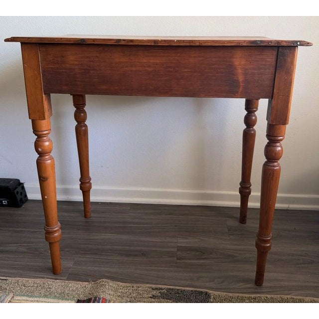Late 19th Century Pine One Drawer Stand or Vanity For Sale - Image 4 of 10