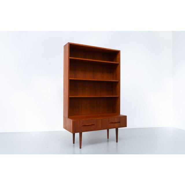 Danish Modern Teak Bookcase, 1960s For Sale - Image 10 of 18