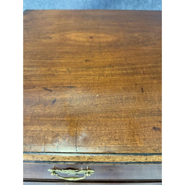 18th Century Solid Mahogany 4-Drawer Chest For Sale - Image 13 of 13