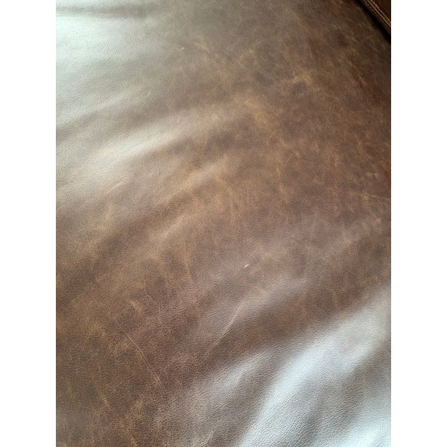 Rh Maxwell Leather Sofa — 10' Luxe Depth For Sale - Image 17 of 18