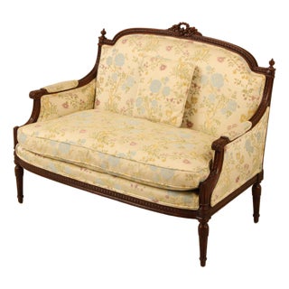 Meyer Gunther French Louis XVI Upholstered Loveseat For Sale