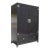 Vintage Asian Baker Furniture Black Lacquer Entertainment Storage Cabinet Armoir For Sale