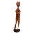 Life Size Modern Design Woman Wood Carved Sculpture Statue - Signed GPN For Sale
