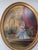 Vintage Victorian Oil Painting With Oval Gold Frame For Sale - Image 10 of 12