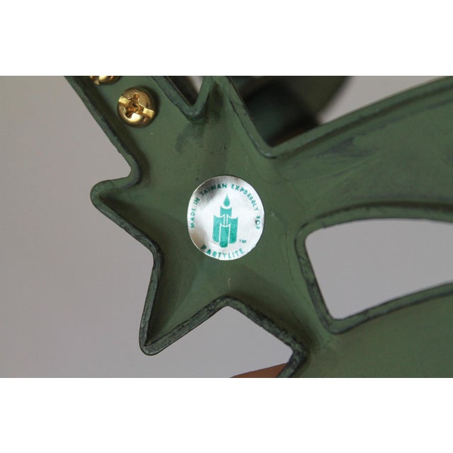 Vintage Brass Sun, Moon & Stars Candle Wall Sconces For Sale - Image 13 of 14