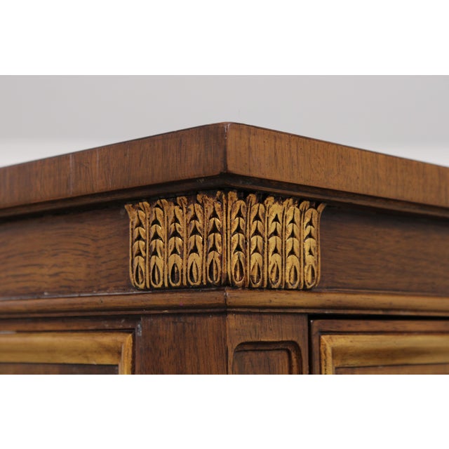 Karges French Louis XVI Walnut 3 Drawer Nightstand For Sale - Image 9 of 15