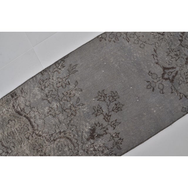 Textile 1960s Grey Oushak Turkish Carpet For Sale - Image 7 of 10