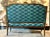 Late 19th Century Carved Antique French Settee in Modern Clarence House Linen For Sale - Image 12 of 14