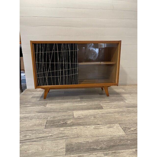 Vintage Model U-450 Sideboard from Jiroutek with Slide Doors For Sale - Image 6 of 6