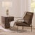 Taupe Hemingway Accent Chair, Truffle Leather For Sale - Image 8 of 10