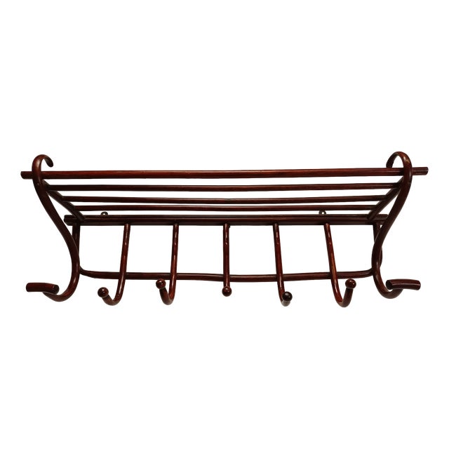 Wall-Mounted Coat Rack from Thonet, 1890s For Sale