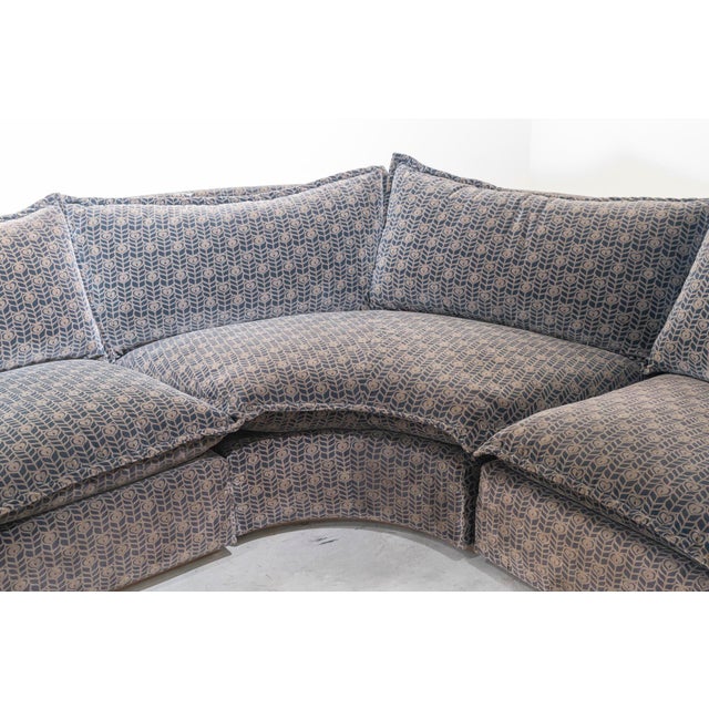 Italian Curved Cado Model Modular Sofa by Gunnar Gravesen and David Lewis for ICF, 1970s, Set of 4 For Sale - Image 11 of 12
