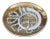 Gold Fornasetti for Bonwit Teller French Horn Porcelain Coaster or Ashtray For Sale