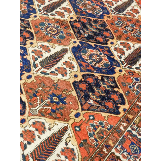 Antique Handmade Persian Bakhtiyar Rug. 5'x 6'3" For Sale - Image 11 of 13