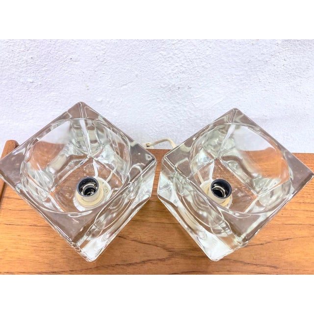 Light Cube Table Lamps from Peill & Putzler, 1970s, Set of 2 For Sale - Image 8 of 11