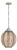 1970s Italian Pink Murano Glass Pendant Light in the Manner of Veca For Sale