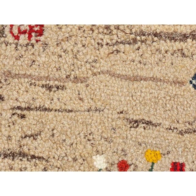 Vintage American Hand Hooked Rug, Wool & Cotton, Standing Squirrel Design, 1x2 For Sale In Chicago - Image 6 of 10