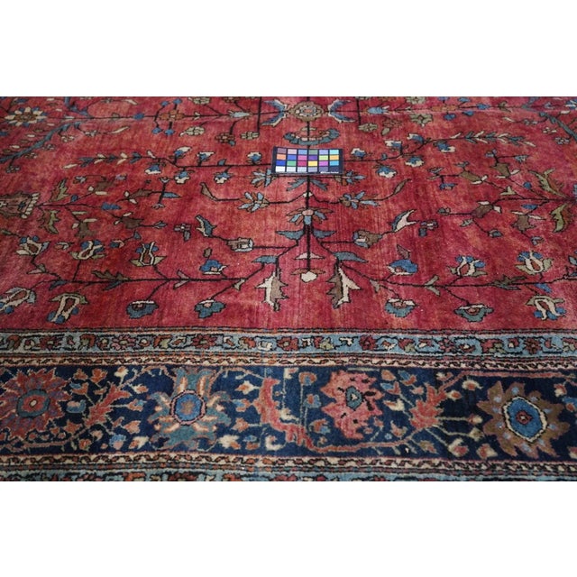 Antique Mohajeran Sarouk Rug 6'10'' x 10'4'' For Sale - Image 9 of 10